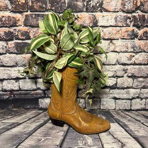 Vintage 1990's Resin Boot with Ivy Decoration